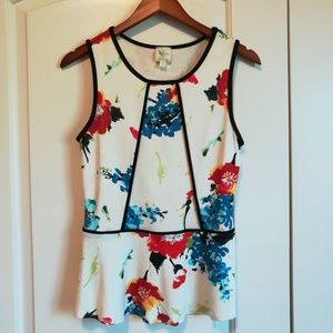 Anthropologie Made in San Francisco Peplum top